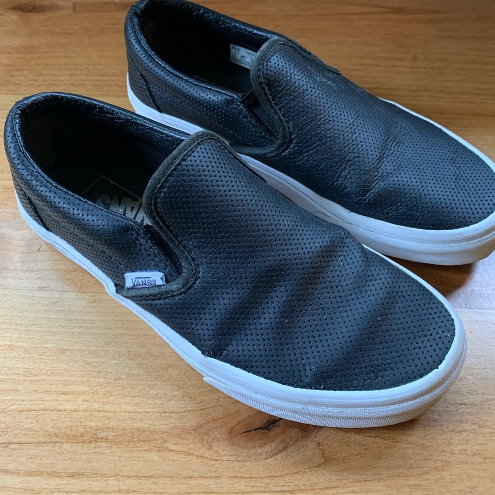 Vans Perforated Slip On Leather Shoe